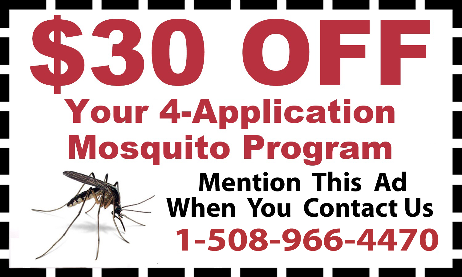 Mosquito Control Coupon Mosquito Control Treatments Cumberland, MA